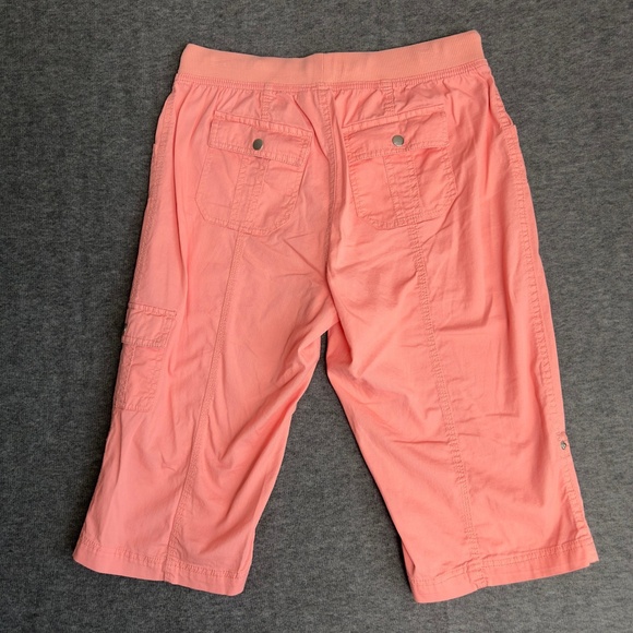 Hastings & Smith Capri Pants Women's 10 Pink Elastic Waist Drawstring Casual - Picture 6 of 8
